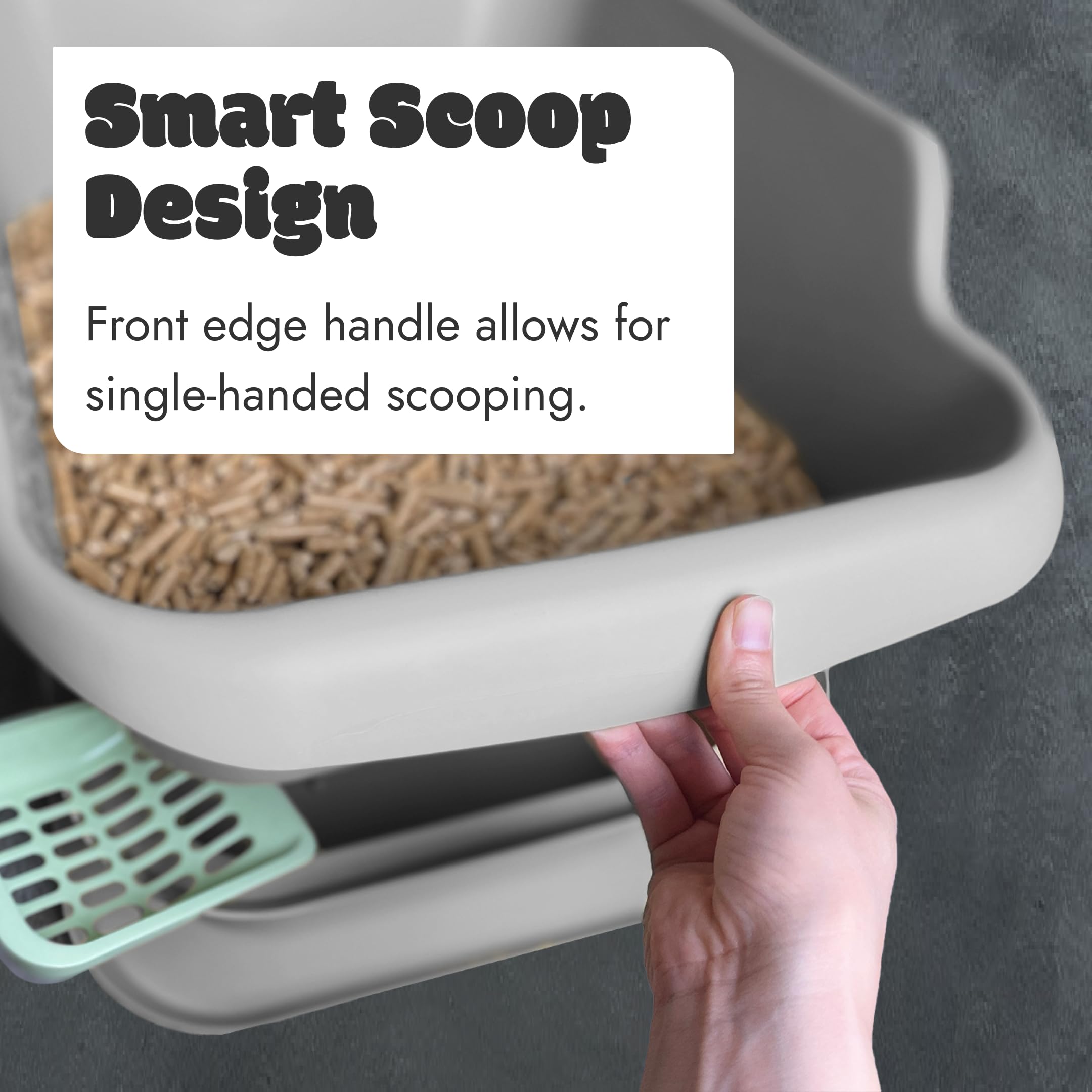 Mr. Catman odor-control using sawdust cover for sealed waste.