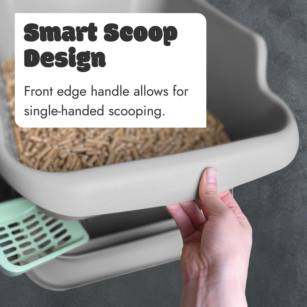 Mr. Catman odor-control using sawdust cover for sealed waste.