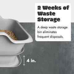 Mr. Catman sifting pan close-up showing smooth non-stick surface.