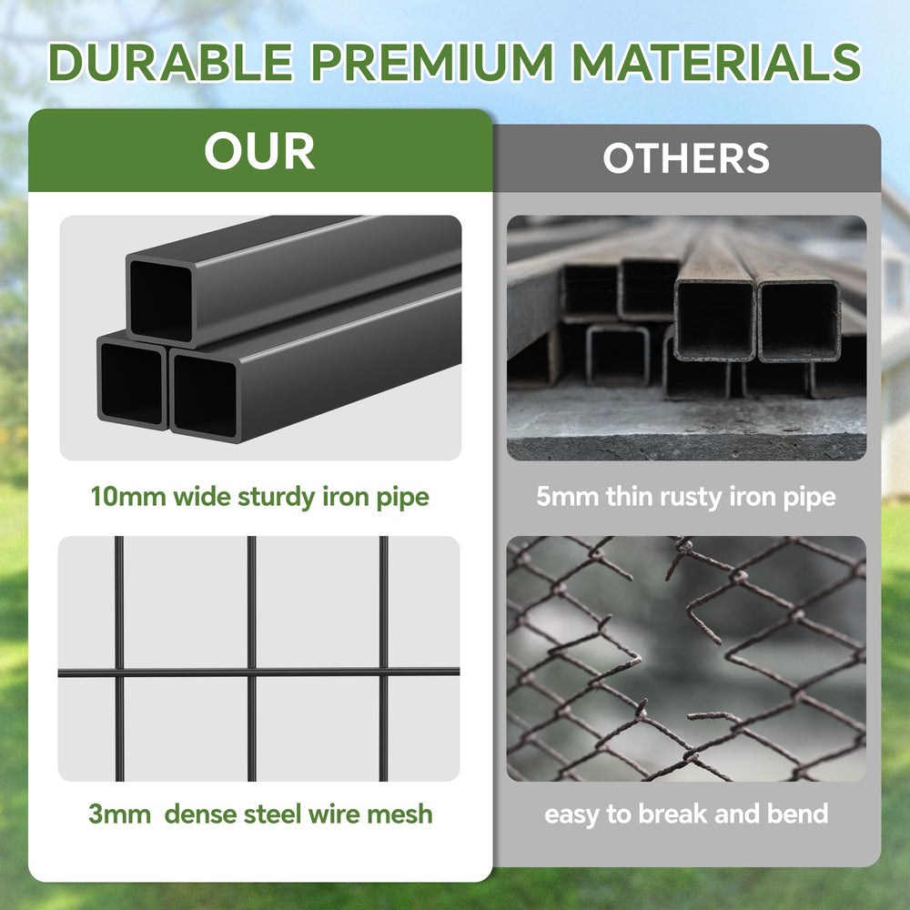 Mr IRONSTONE chew-resistant construction enhances durability for long outdoor use.