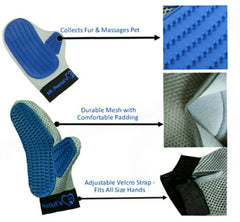 Mr. Peanut's grooming glove with adjustable wrist strap for secure, comfortable grooming sessions.