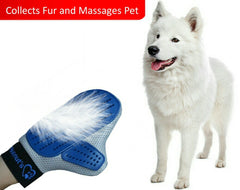Mr. Peanut's grooming glove suitable for dogs, cats, rabbits, and small pets during fur removal.