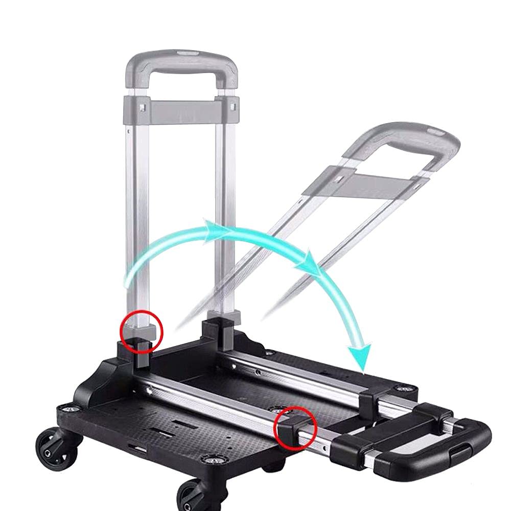 Mr. Peanut's wheelbase with pull-up handle eases boarding with light cargo.
