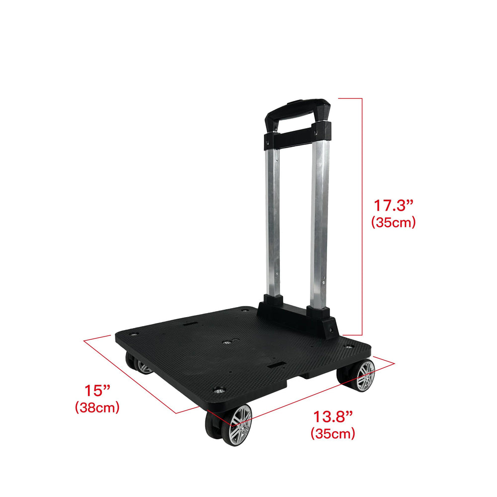 Lightweight wheelbase weighs 2.9 lb for quick setup and travel readiness.