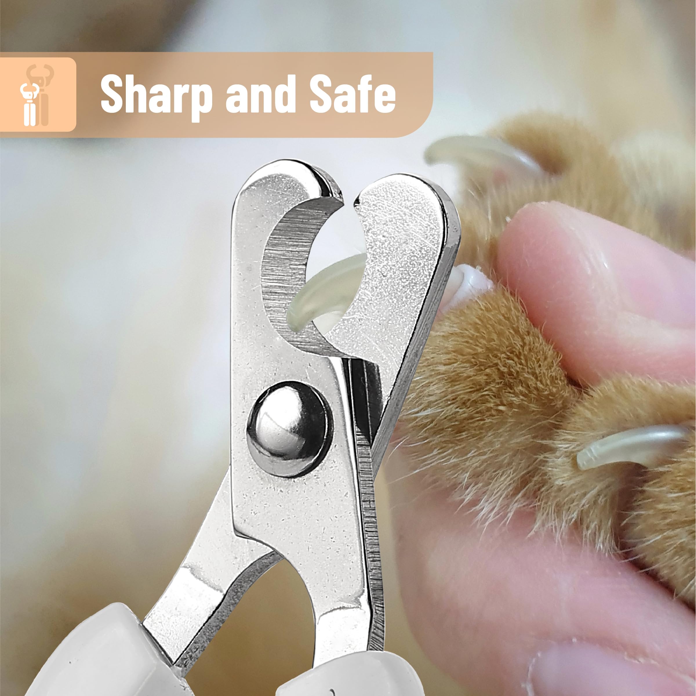 Mr. Pen pink grip handle ensures steady trimming sessions for pets.