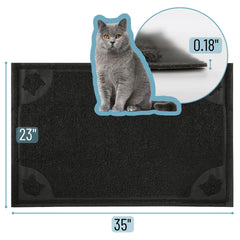 Mr. Pen mat close-up texture highlights soft PVC surface gentle on paws.