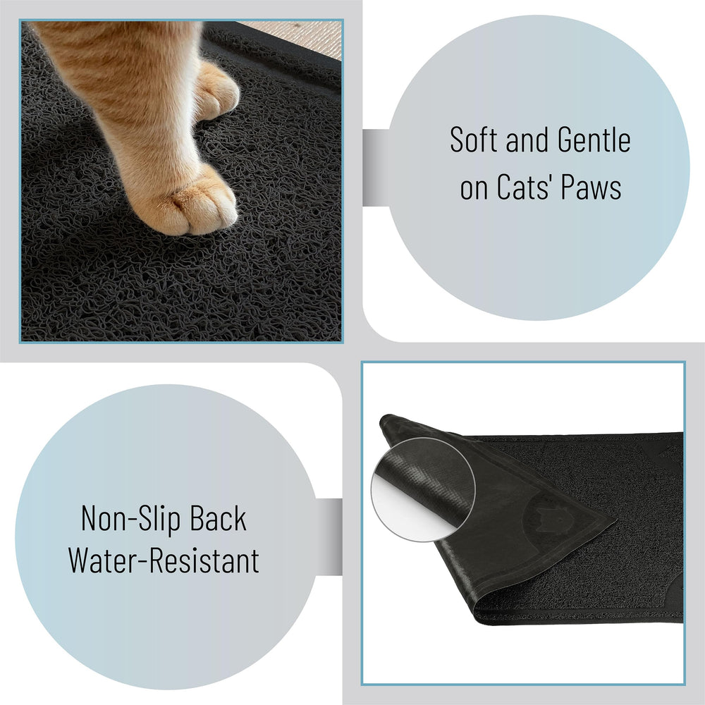 Mr. Pen mat waterproof backing protects floors from spills.