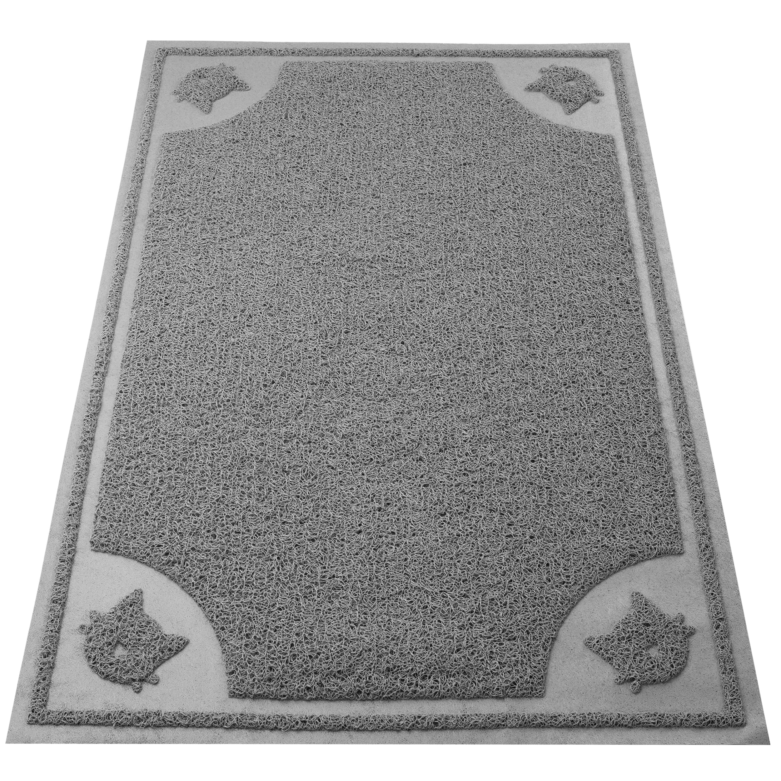 Mr. Pen large cat litter mat front view reduces litter tracking around the box.