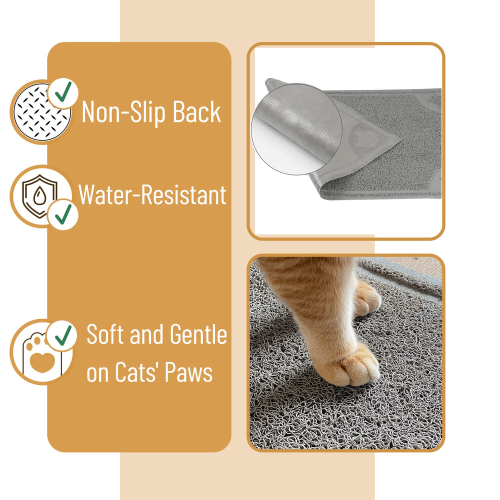 Mr. Pen large cat litter mat shake, vacuum, or rinse for easy cleaning.