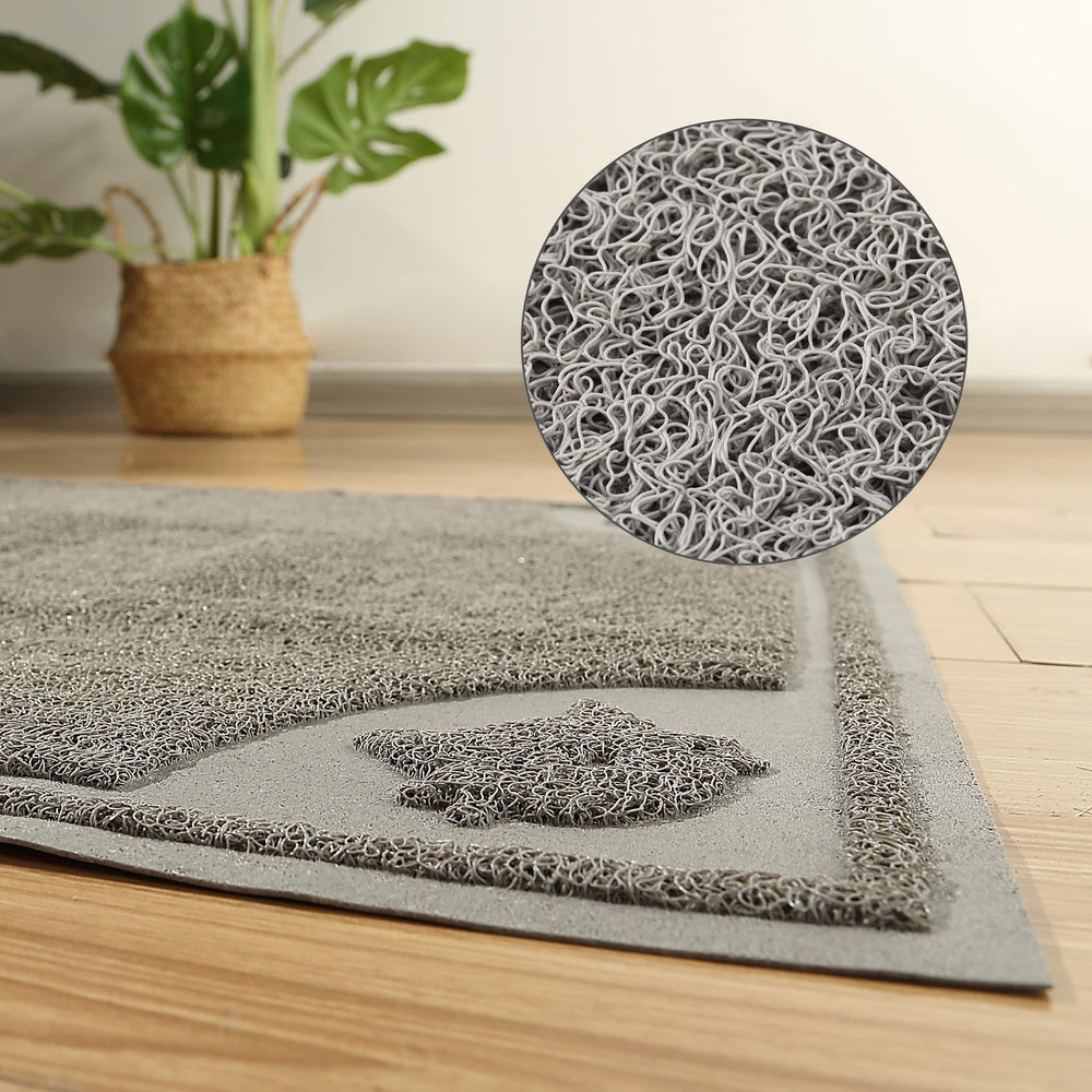 Mr. Pen large cat litter mat waterproof backing protects floors from moisture.