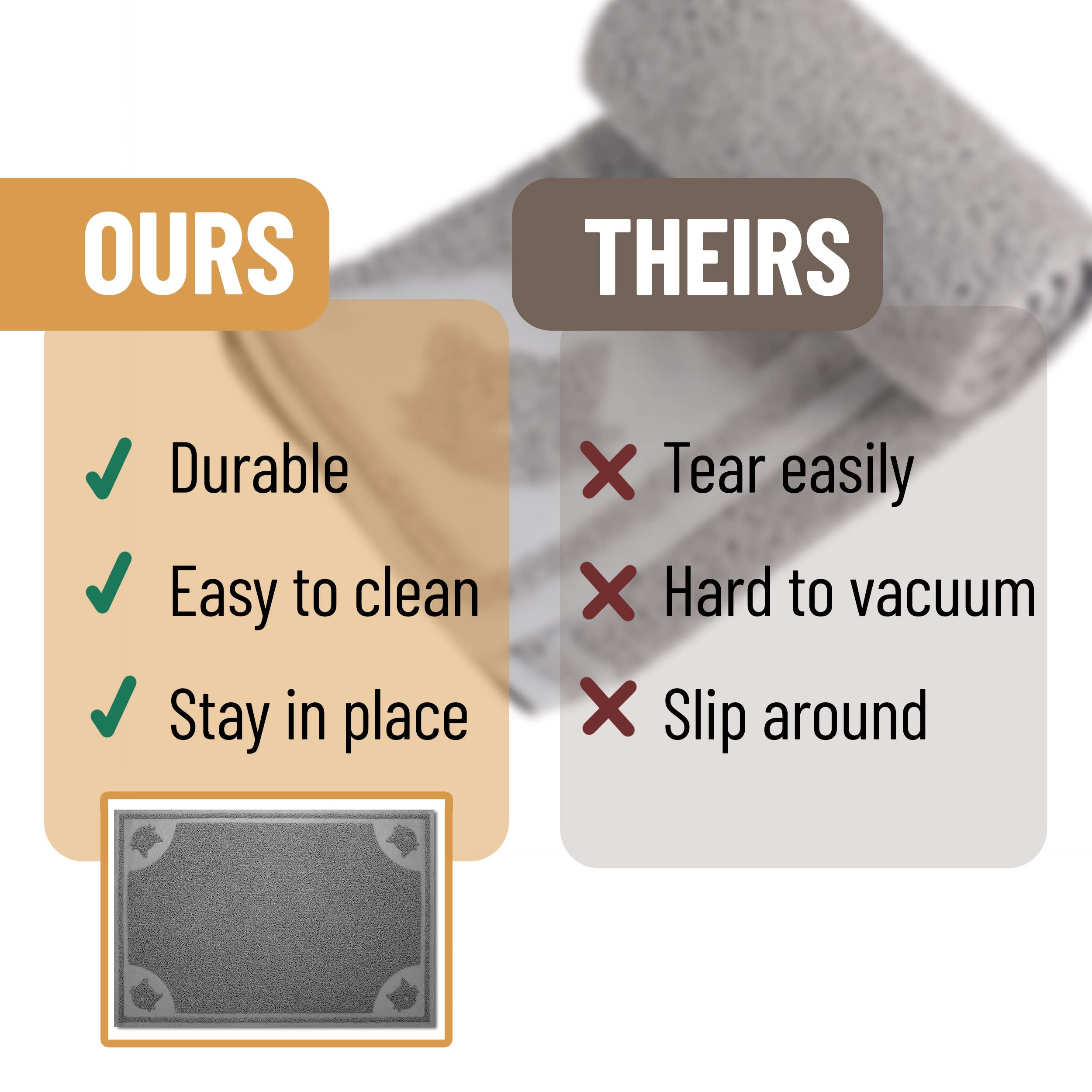 Mr. Pen large cat litter mat entrance area shows versatility for home use.