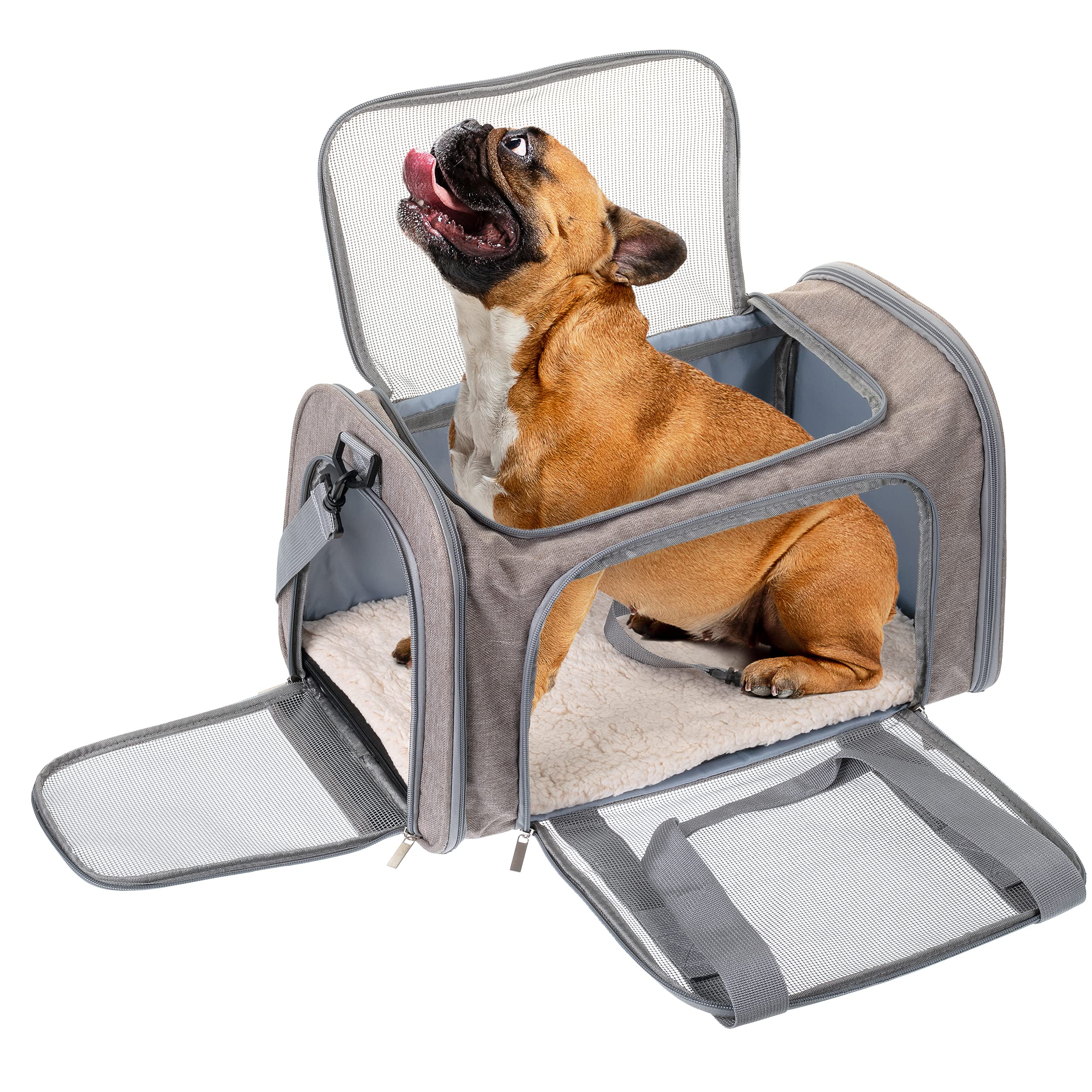 Mr. Pen pet carrier sturdy construction reflects durable, travel-friendly design.