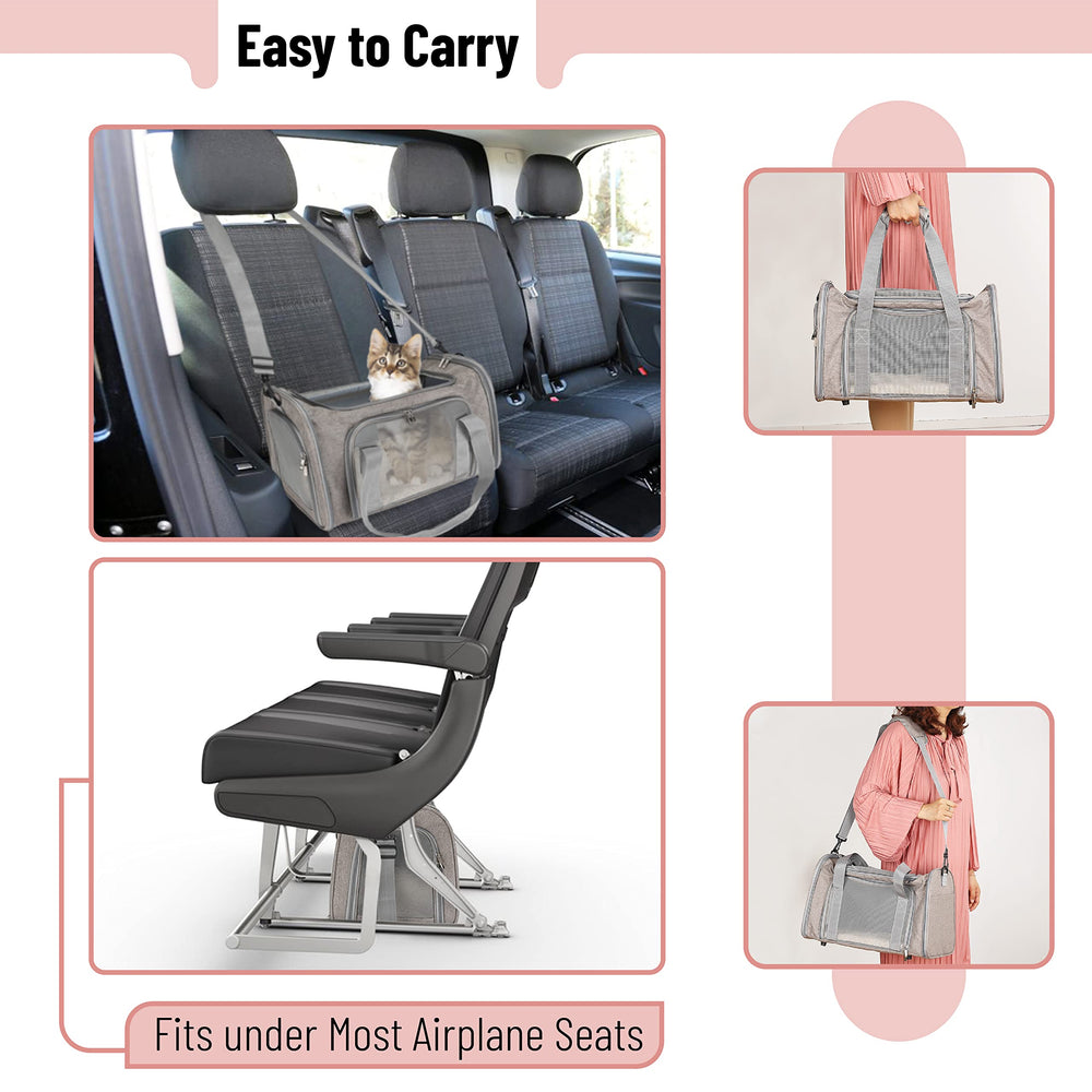 Mr. Pen pet carrier washable mat provides warm, easy-care comfort.