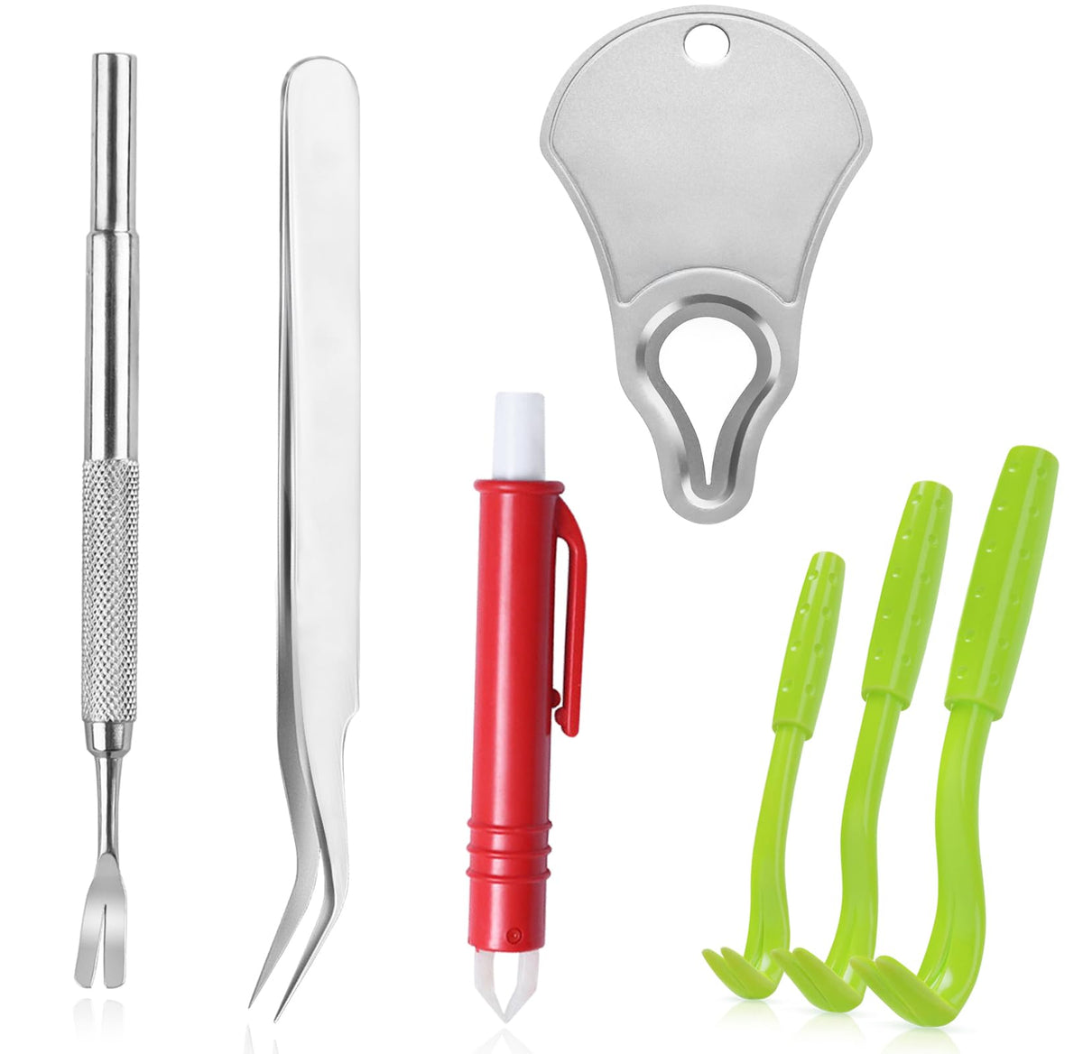 Mrcopetal tick remover tool kit four-types, portable for fast, safe tick removal on pets.