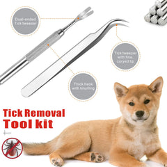 Mrcopetal tick twister hook tips, helps remove embedded ticks from furry companions.
