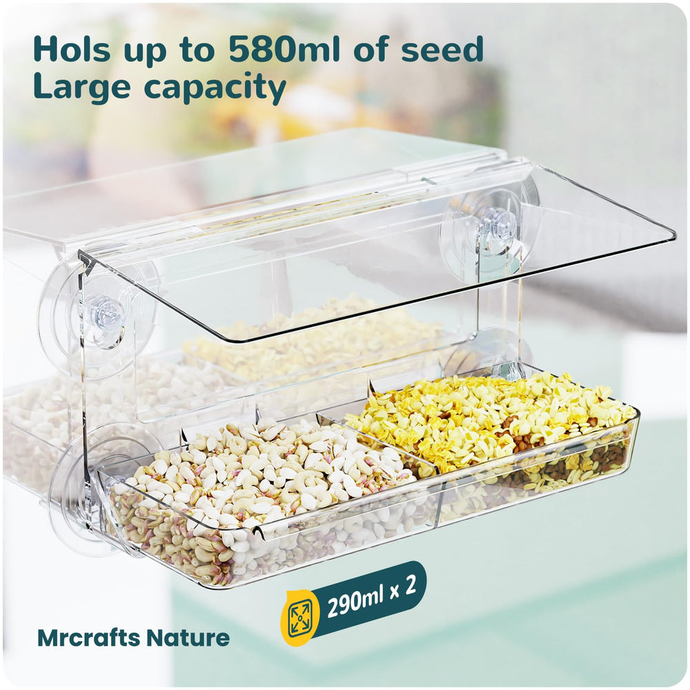 MrCrafts Nature elevated viewing helps deter pests from feeders.