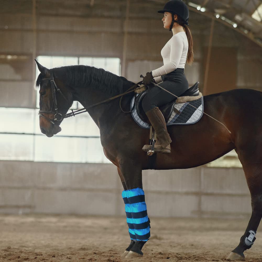 MR.ICE versatile use on knees, ankles, and hooves for cooling.