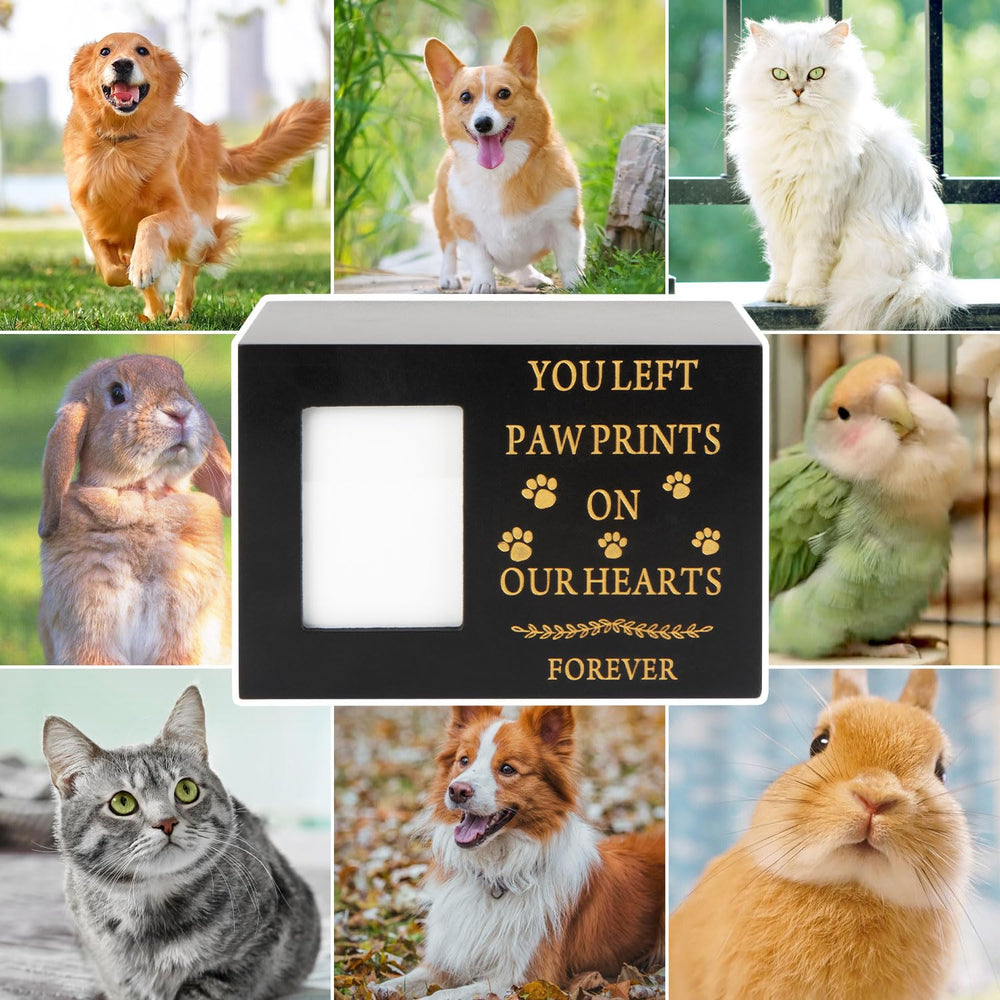 MROUEN pet urn wooden frame photo inside for personalized memorial