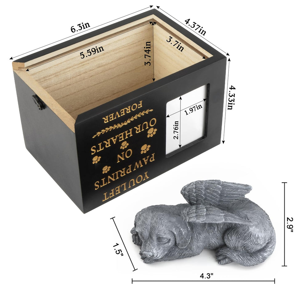 MROUEN wooden memorial urn close-up shows sturdy craftsmanship