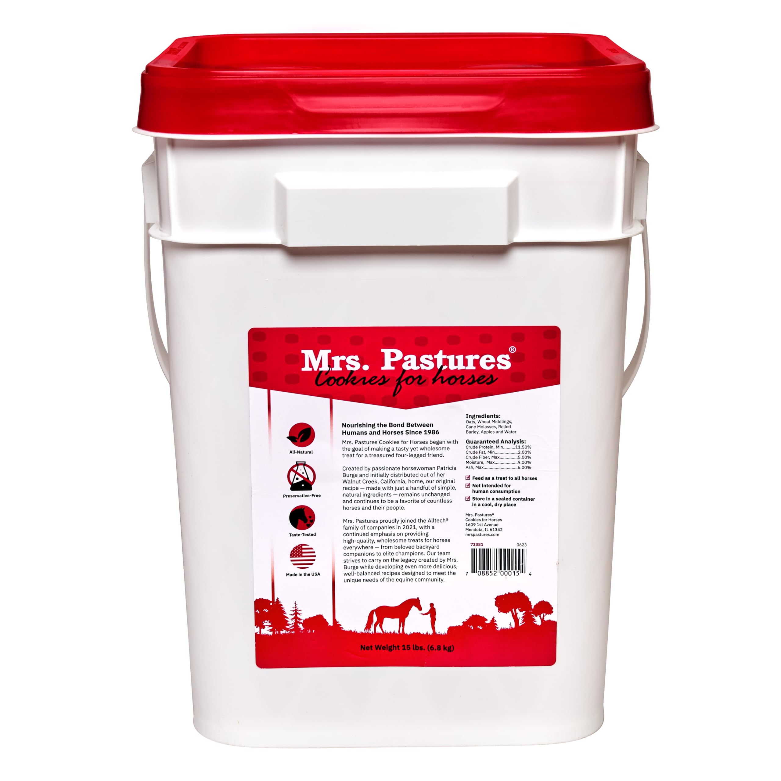 Mrs. Pastures apples-oats-rolled-barley bowl demonstrates wholesome nutrition for training.