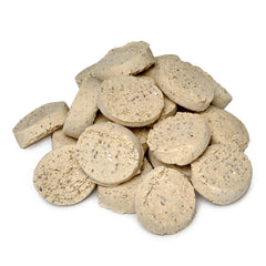 Mrs Pastures Ring Ready Cookies packaging - USA-made, preservative-free treats enjoyed by picky eaters.