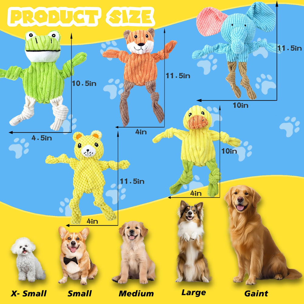 MRSOHRET duck dog toy for variety and crinkle-sound engagement.