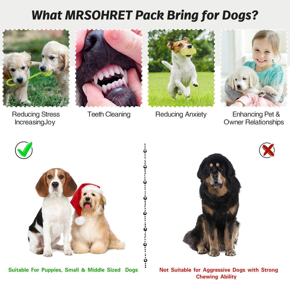 MRSOHRET dog toothbrush toy supports gentle teeth cleaning during play