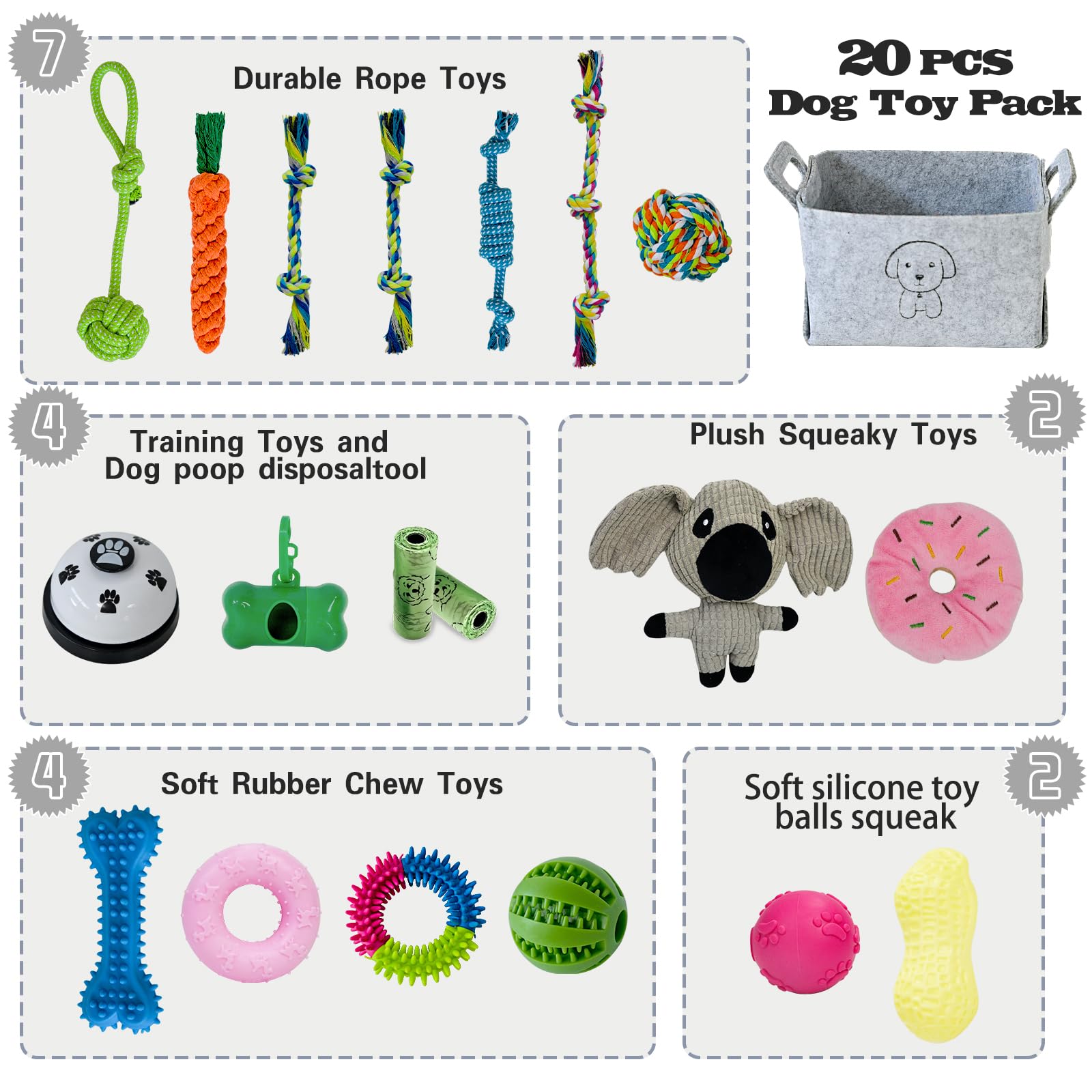 MRSOHRET dog toothbrush toy cleans teeth during chewing for improved oral comfort.