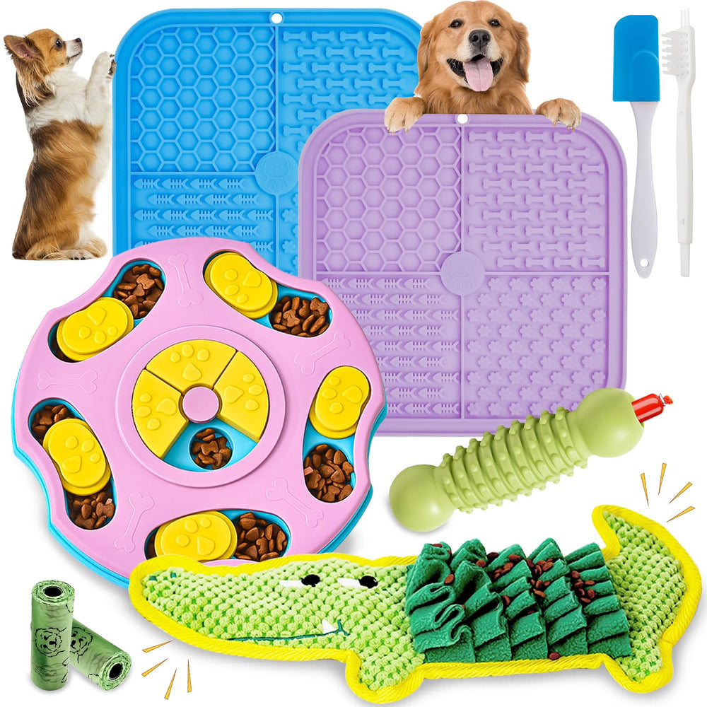 MRSOHRET lick mat with suction cups for extended slow feeding and engagement.