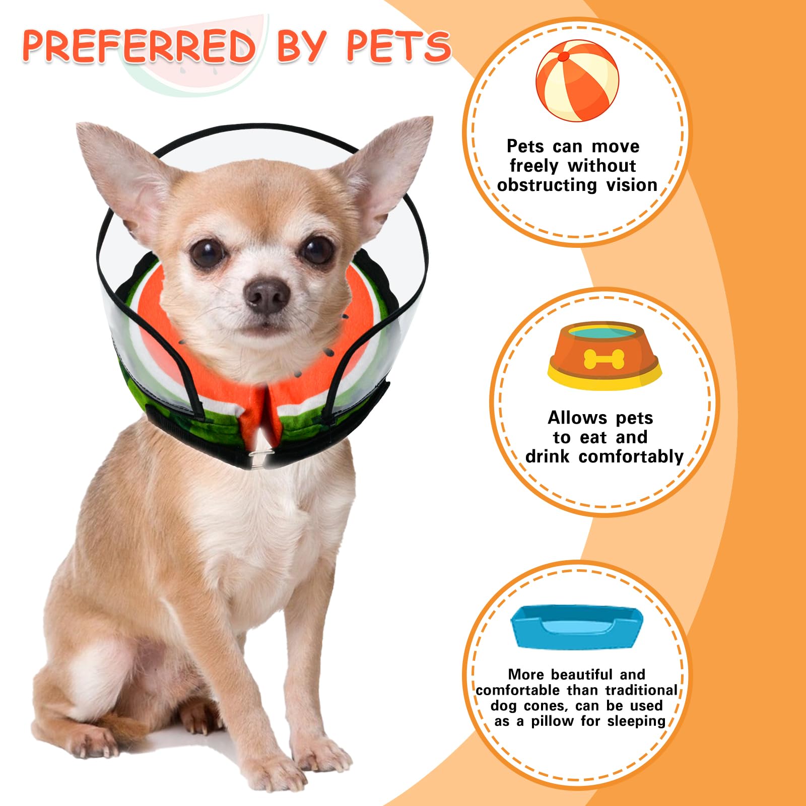 MRSOHRET multi-use recovery collar doubles as travel pillow for pets.