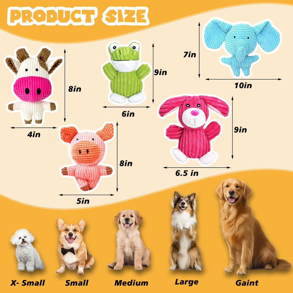 MRSOHRET pigs squeaky dog toy offers chewing entertainment and teething relief