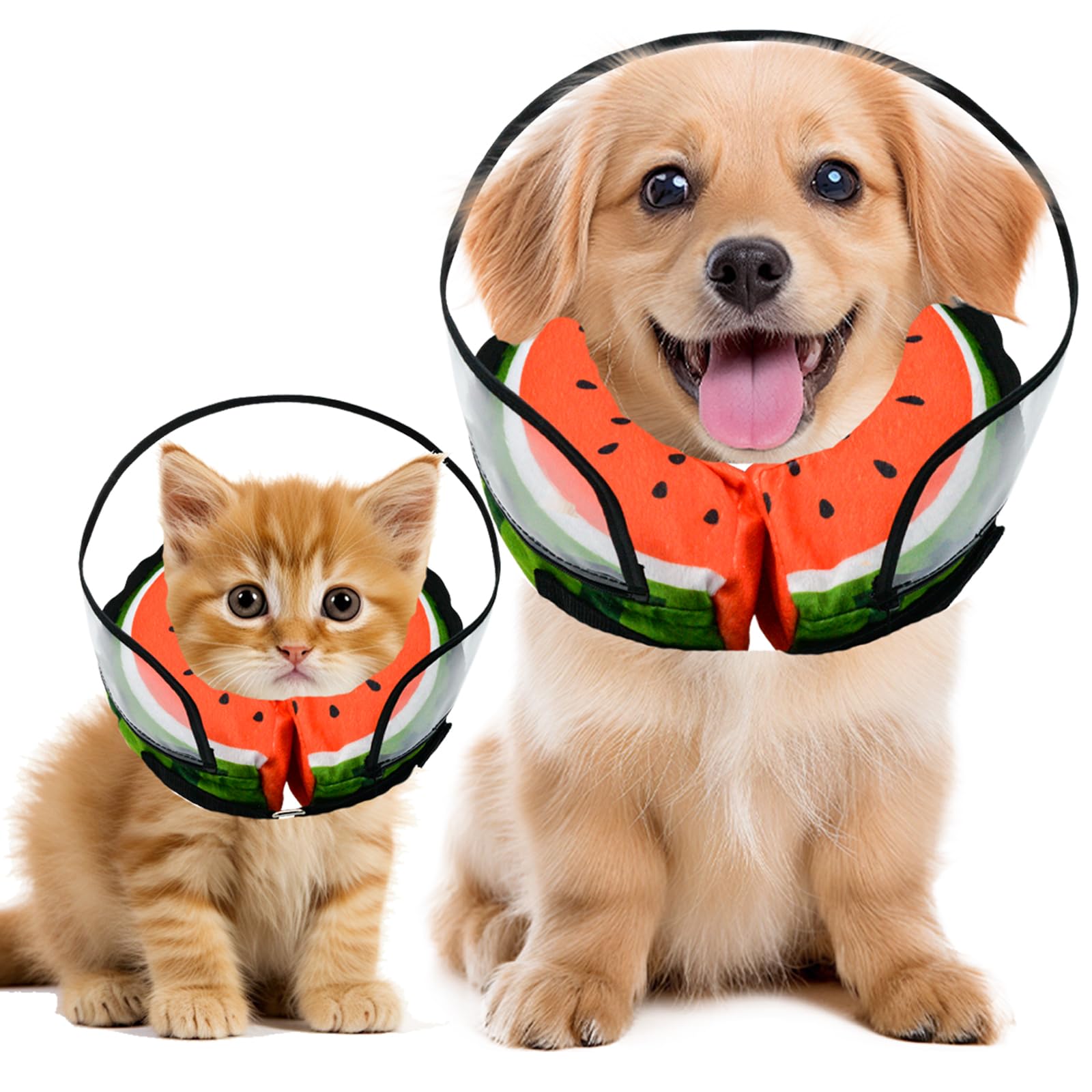MRSOHRET watermelon recovery collar in inflatable design for comfortable post-surgery protection