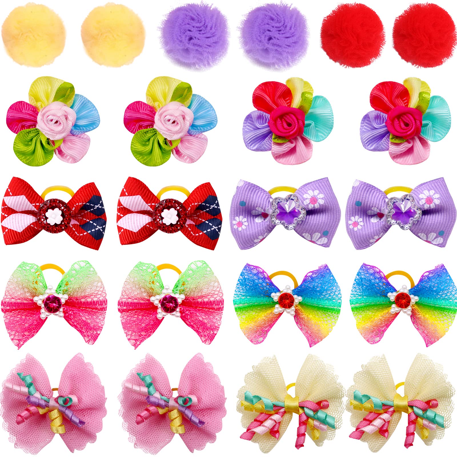 Mruq Pet lace-detail bows designed for secure wear