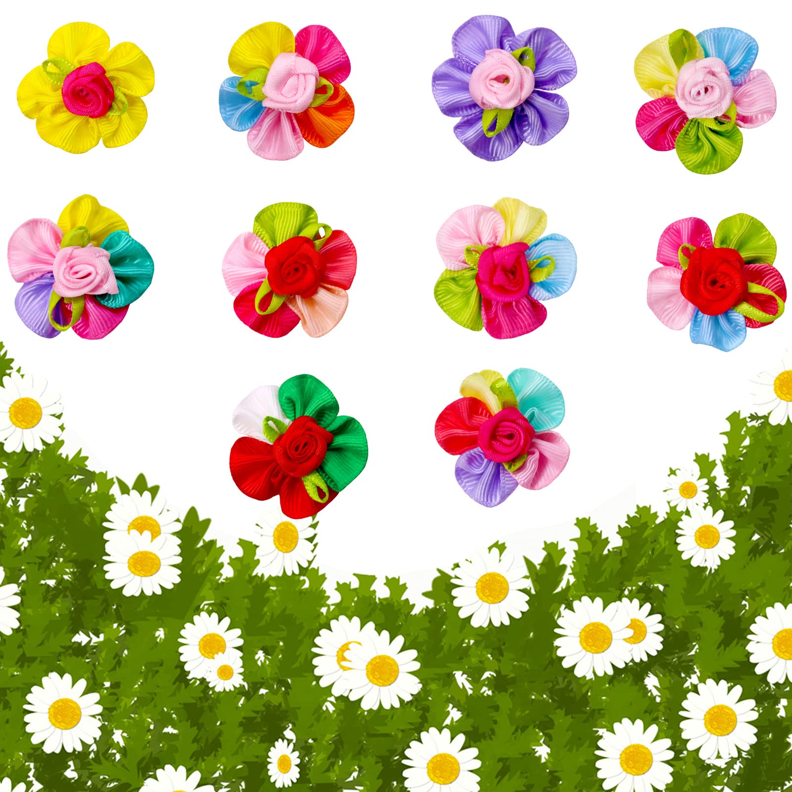 Mruq Pet mini-size bows ideal for Yorkies and tiny breeds
