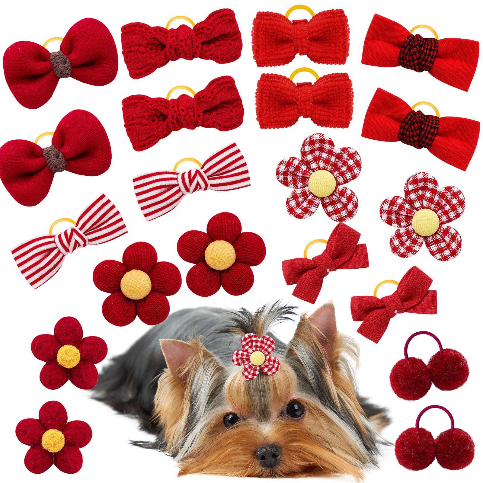 Mruq pet charming dog hair bows elevate daily grooming routine