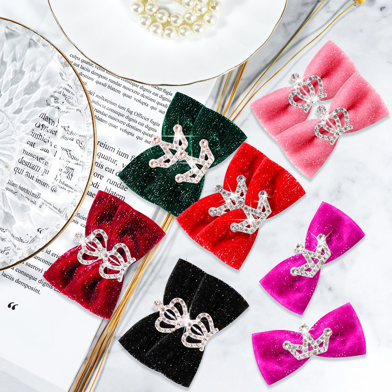 Mruq pet small-dog bows 0.98x1.68 inches perfect for yorkies