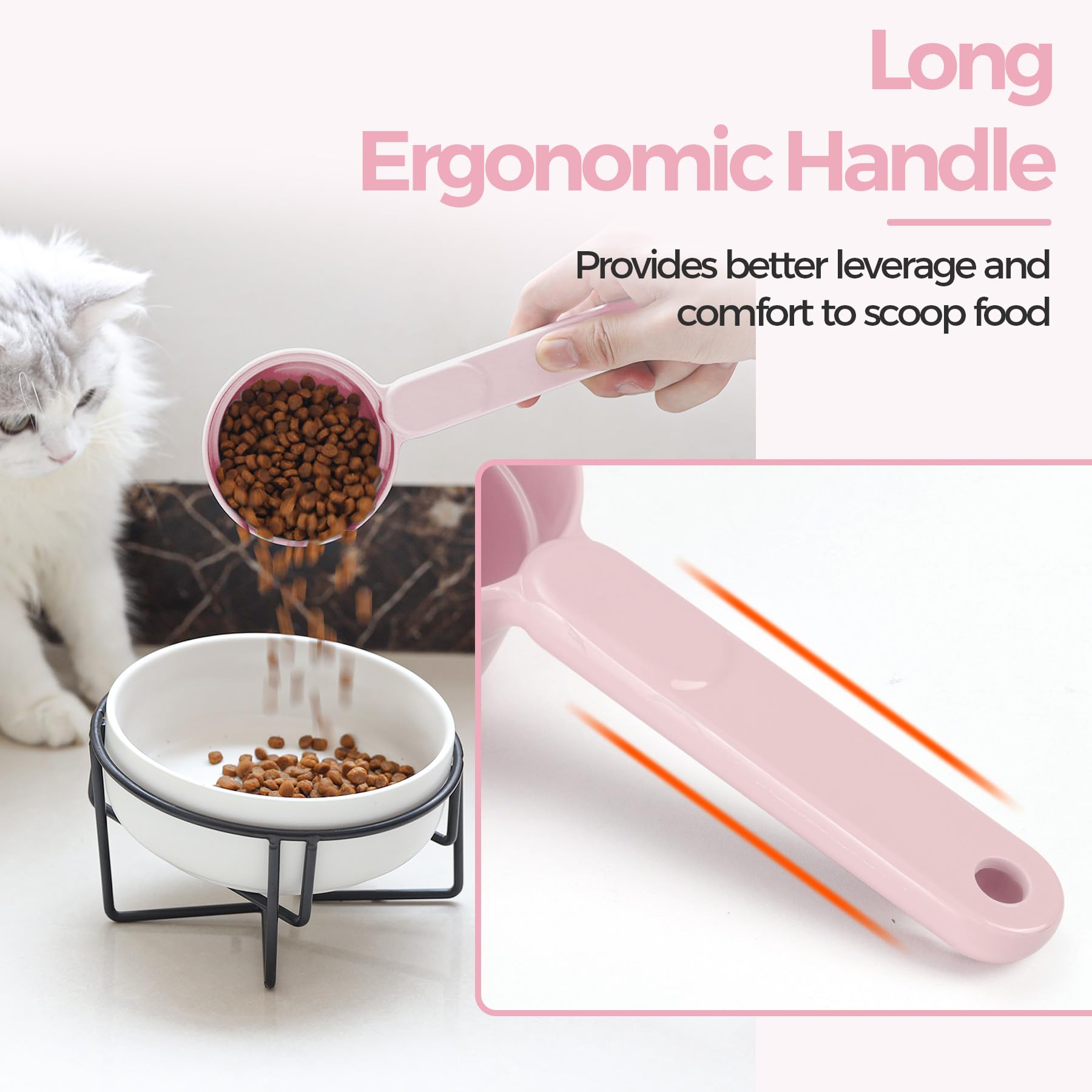 MSBC pink scoop is dishwasher safe for quick cleanup after meals