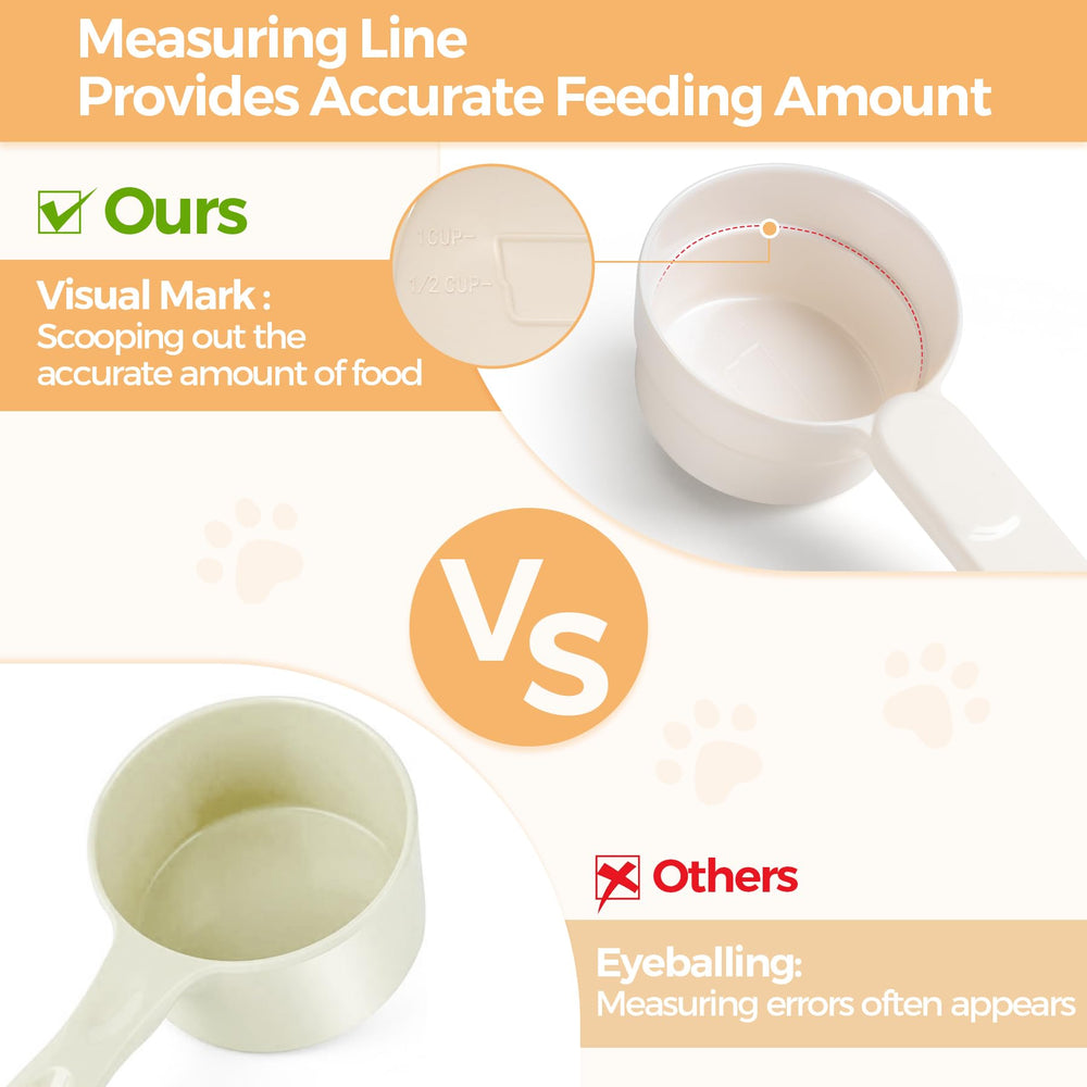 MSBC melamine scoop closeup highlights sturdy grip and durable construction.
