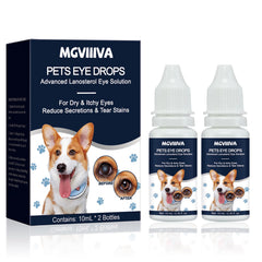 Msktasy dog-cat eye drops bottle showing vet-recommended care for pets' eyes
