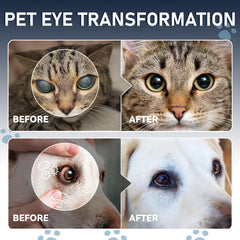 Msktasy-pet-eye-discomfort-closeup highlights soothing formula for irritated eyes