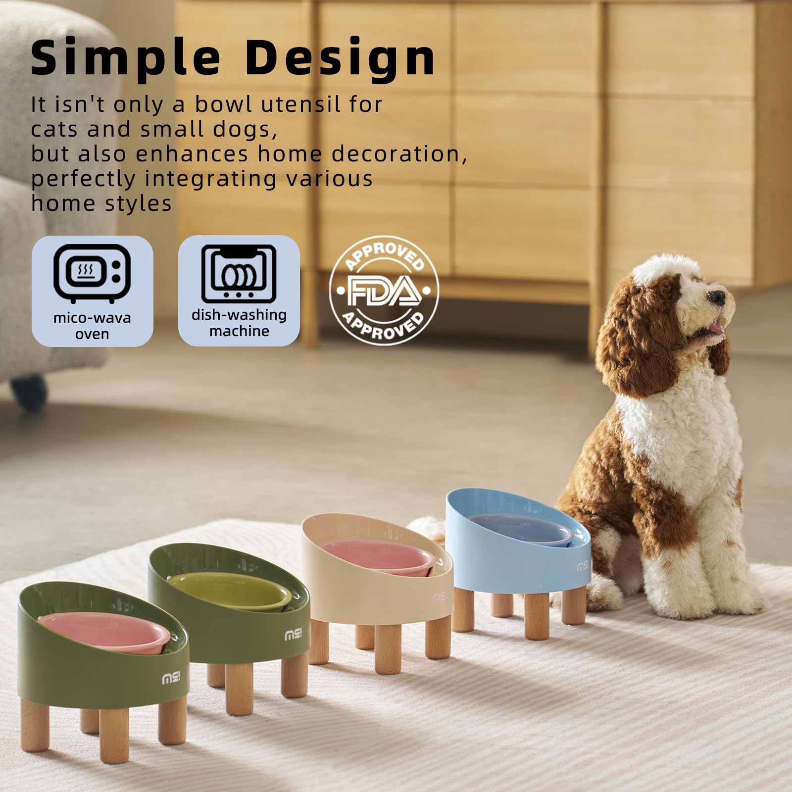 MS!MAKE SURE whisker-friendly design promotes comfortable eating.