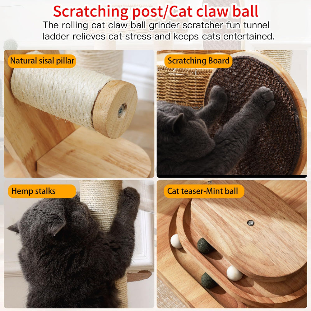 MSNWCAAAT hanging toy balls add interactive play on demand.