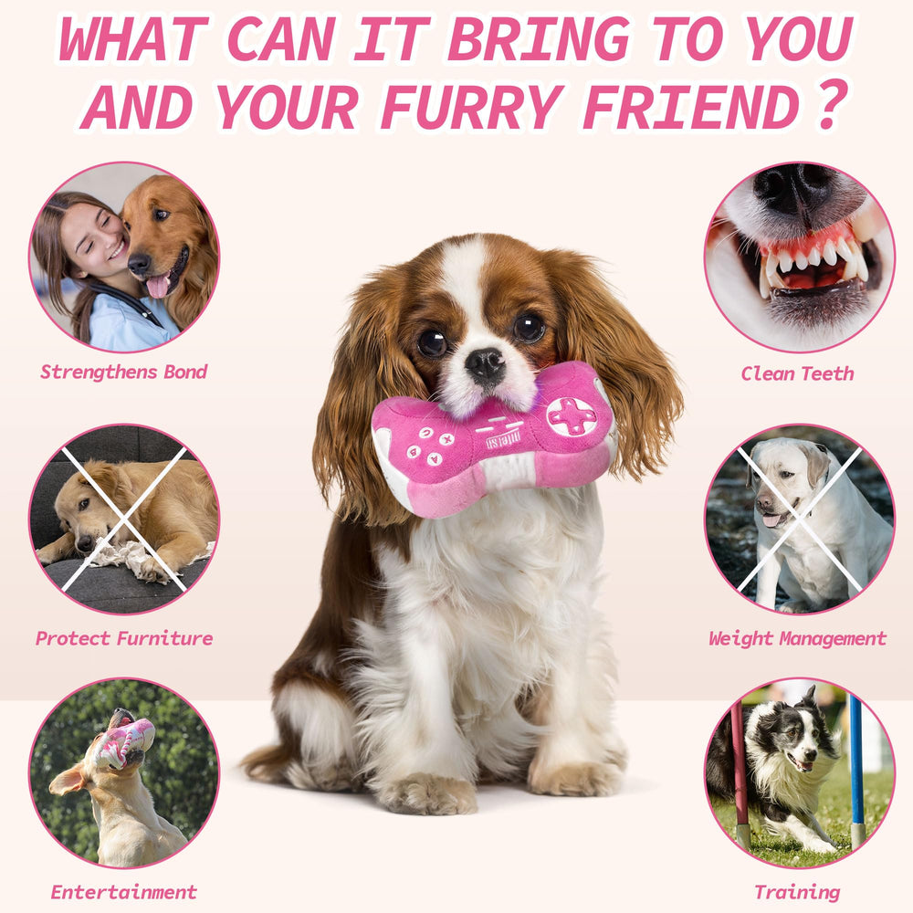 MTERSN durable plush dog toy for lasting fetch and chew