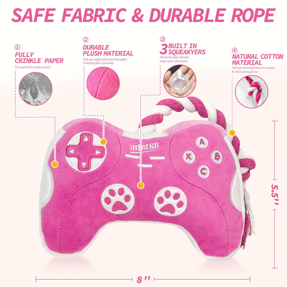 MTERSN durable pink plush toy with waterproof layer for long-lasting hygiene.