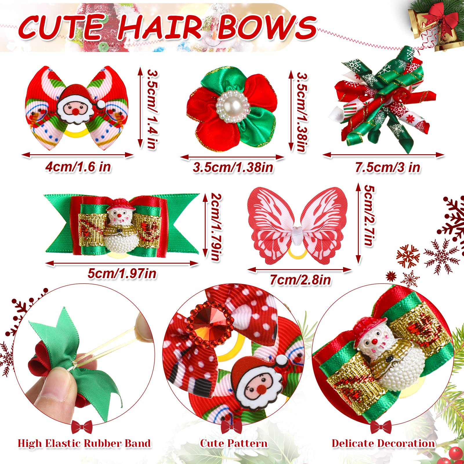MTLEE butterfly topknots provide charming flair while staying securely in place.