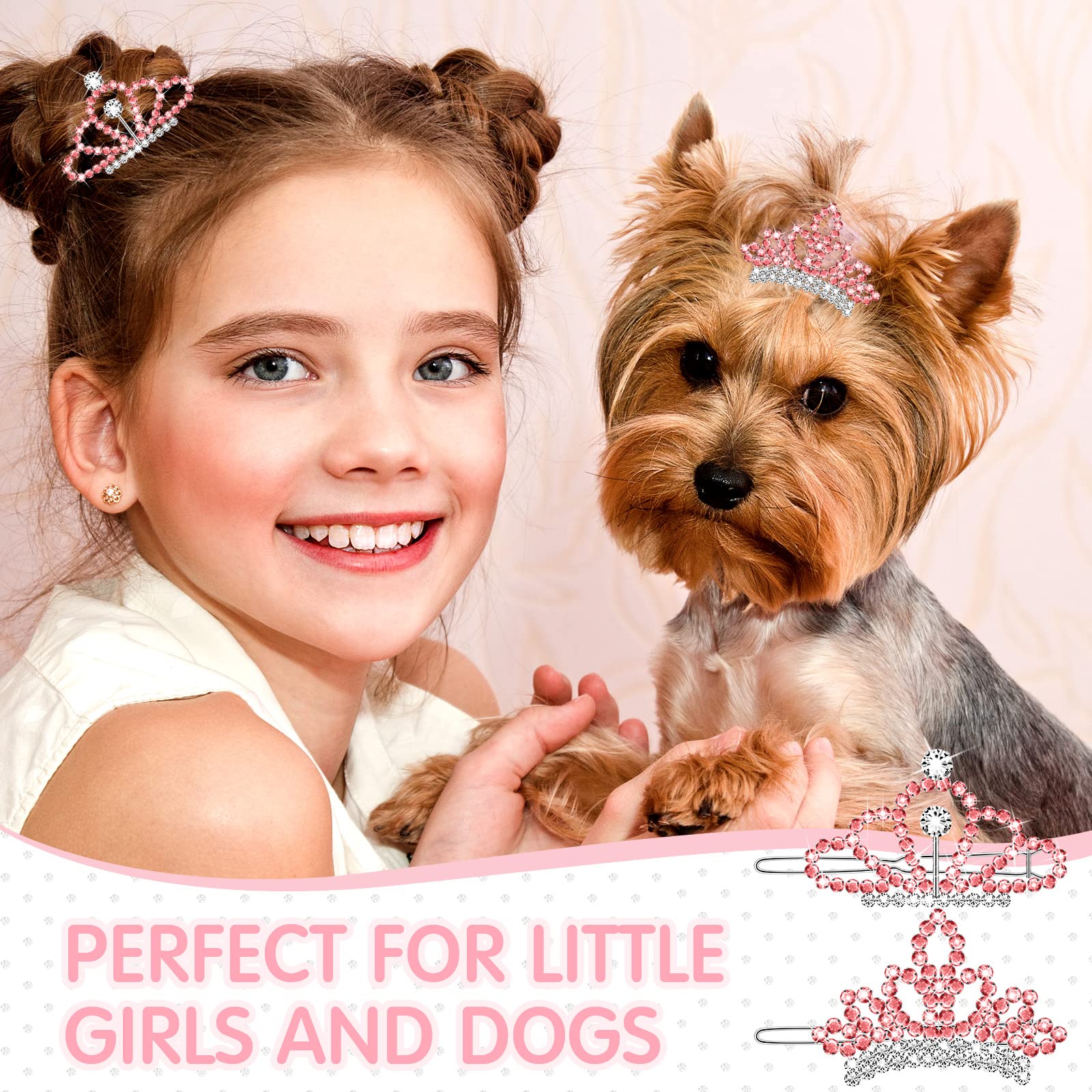 MTLEE two-style tiara clips great for cosplay and birthdays
