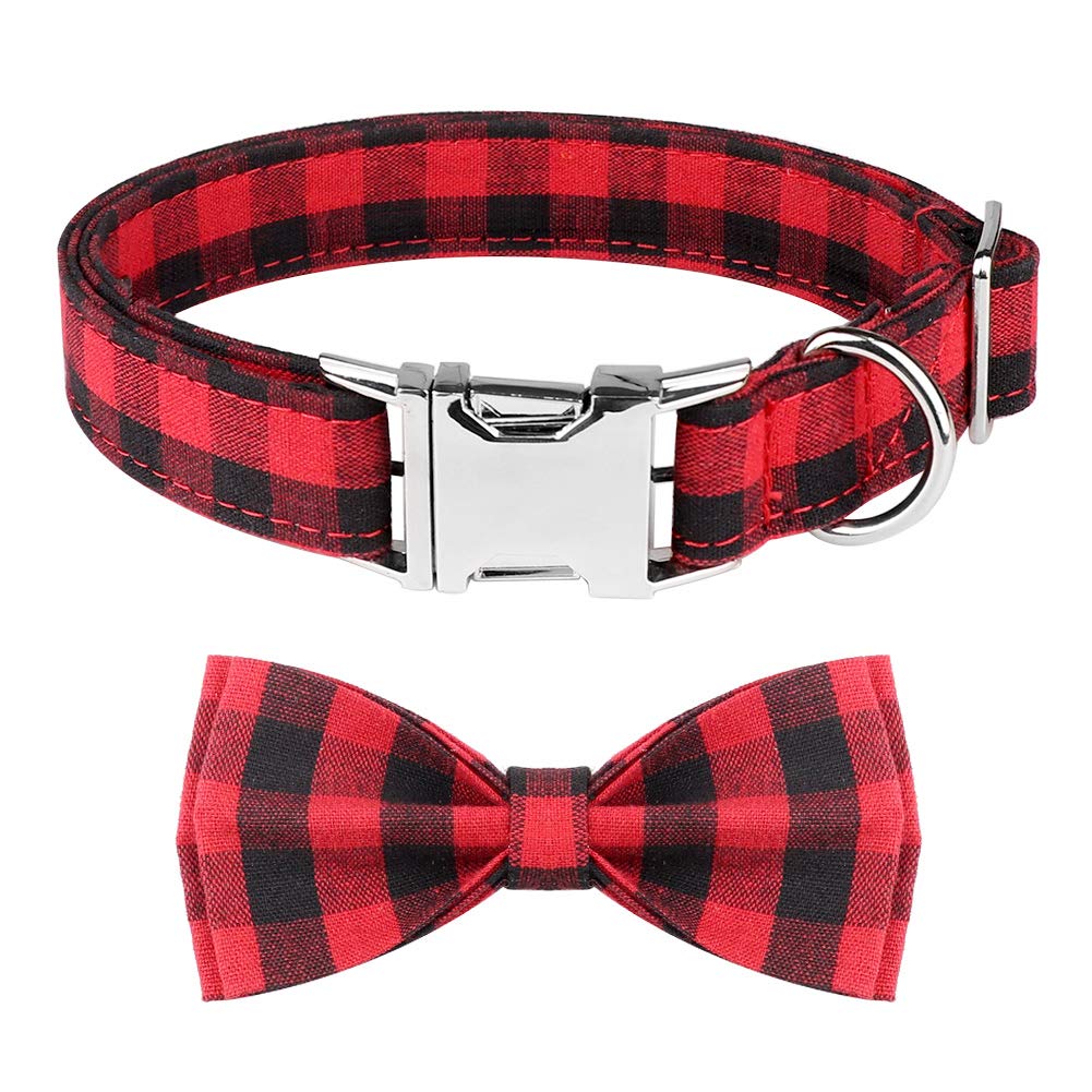 Mtliepte fashion-detail shot highlights bowtie and plaid pattern appeal.