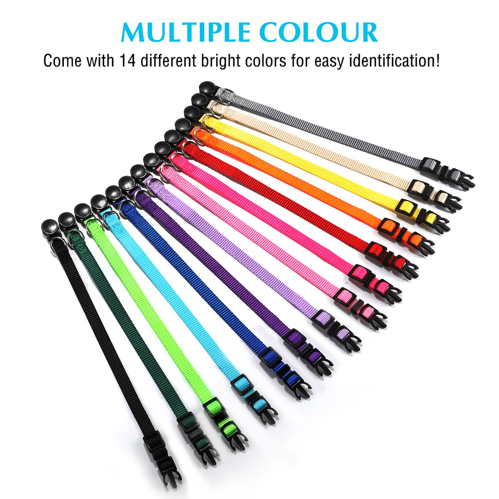 Mtliepte adjustable neck on puppy ID collars fits pups 7.5 to 10.2 inches