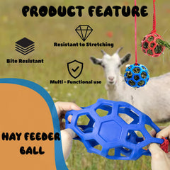Mtuiewo hay ball bright color design enhances visibility and interaction