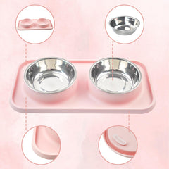 MUYG removable bowls with mat dishwasher-safe quick cleaning